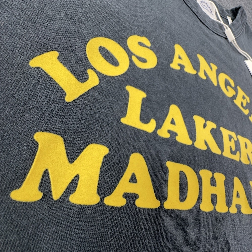Madhappy x NBA Los Angeles Lakers Thick T Shirt Black Felt Letters NWT - Picture 7 of 13